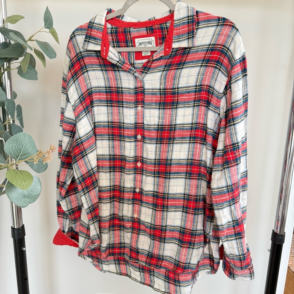 American Eagle Flannel Plaid Shirt